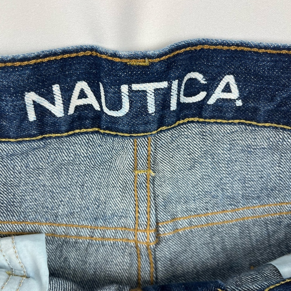 Men’s Nautica Relaxed Fit Stretch Denim Medium Blue Wash 38” x 32” RN# 67835 - Picture 4 of 15